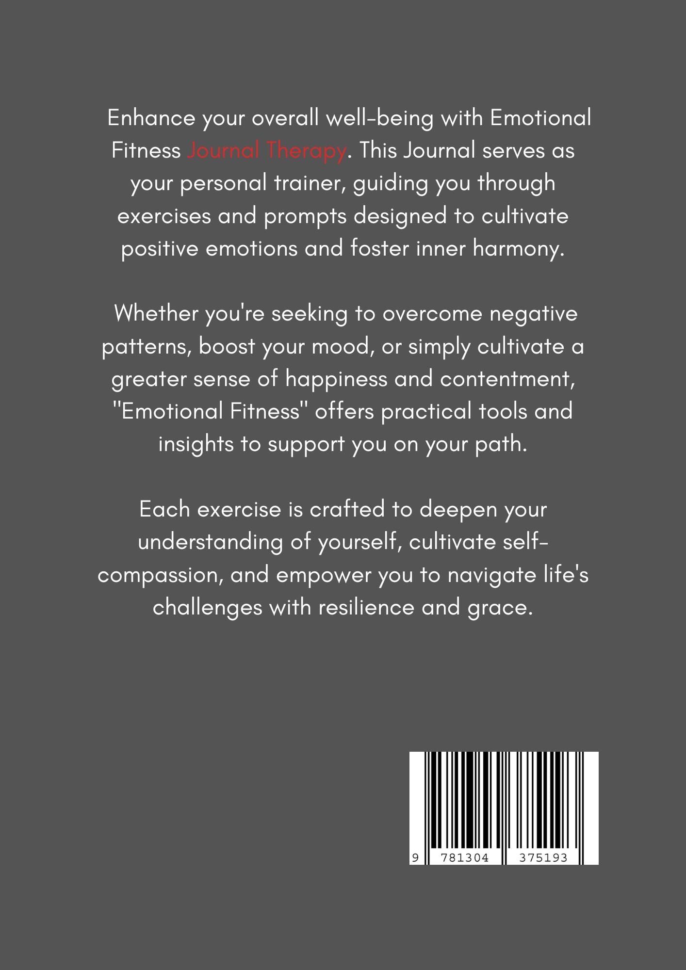 Journal Therapy - Emotional Fitness (Nurturing Self-Connection)